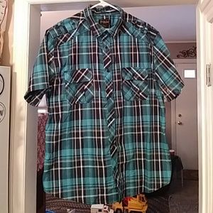 Blue plaid HELIX shirt